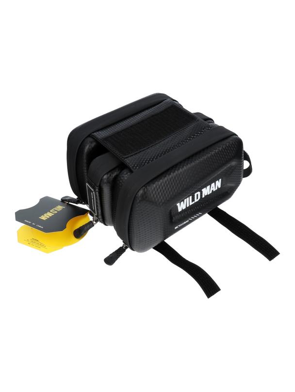 WILDMAN sakwa rowerowa na ramę na zamek  E6S 1,2L ( 4" - 7" ) czarna