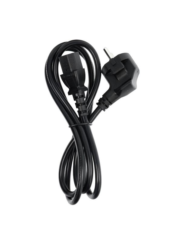 Kabel zasilający do komputera PC / drukarka / monitor 230V 16A 1,5 m czarny