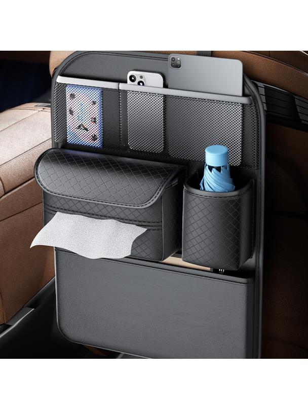 Organizer samochodowy na fotele przednie z przegródkami D03 czarny