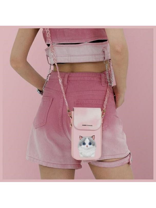 NIMMY torebka na telefon BIG EYED PET 2.0 Cat różowy