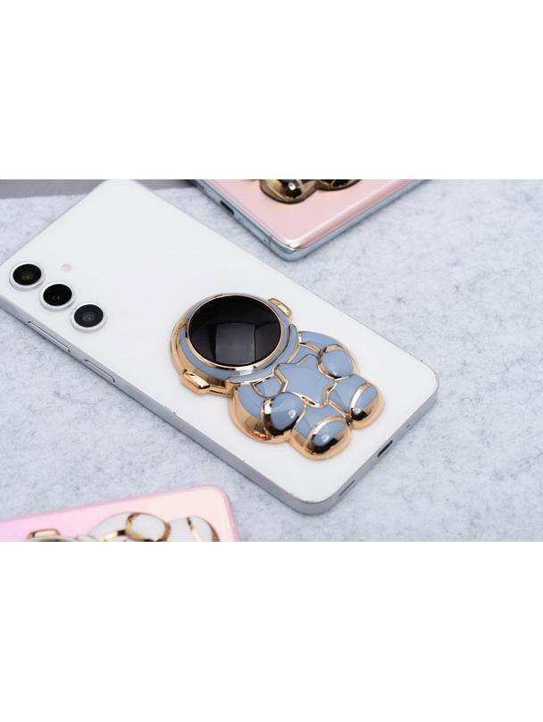 Stojak na telefon ASTRONAUTA - naklejany - niebieski