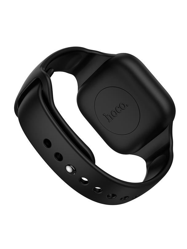 Lokalizator zgodny z Apple Find My Hoco w formie opaski E91E czarny