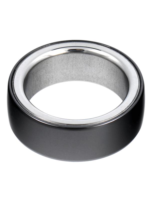 Smart Ring R8- inteligentny pierścień ceramiczny ze stacją ładującą rozmiar 15,4mm czarny