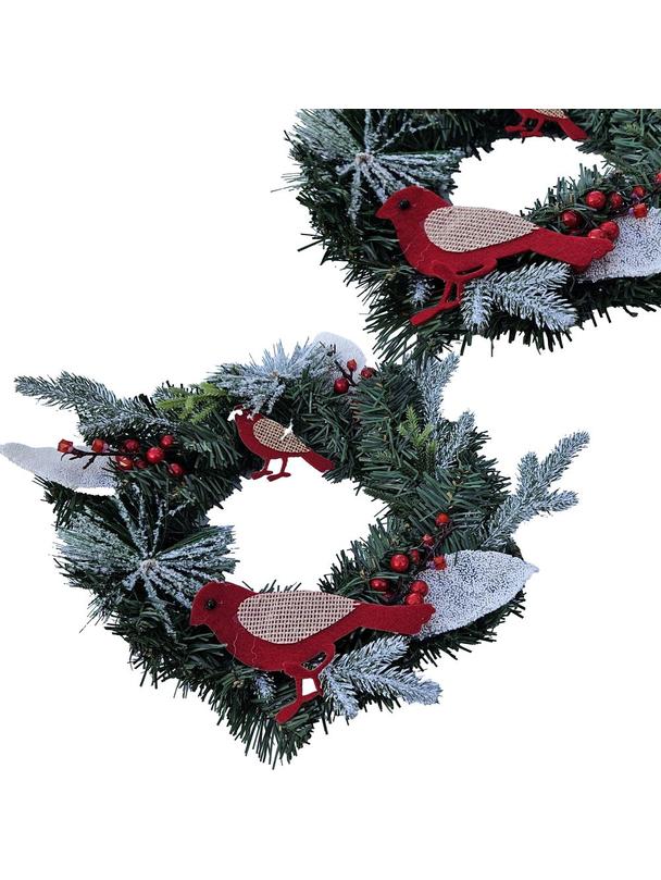 Stroik świąteczny wieniec dekoracyjny 30 cm RC-K-512 zielony