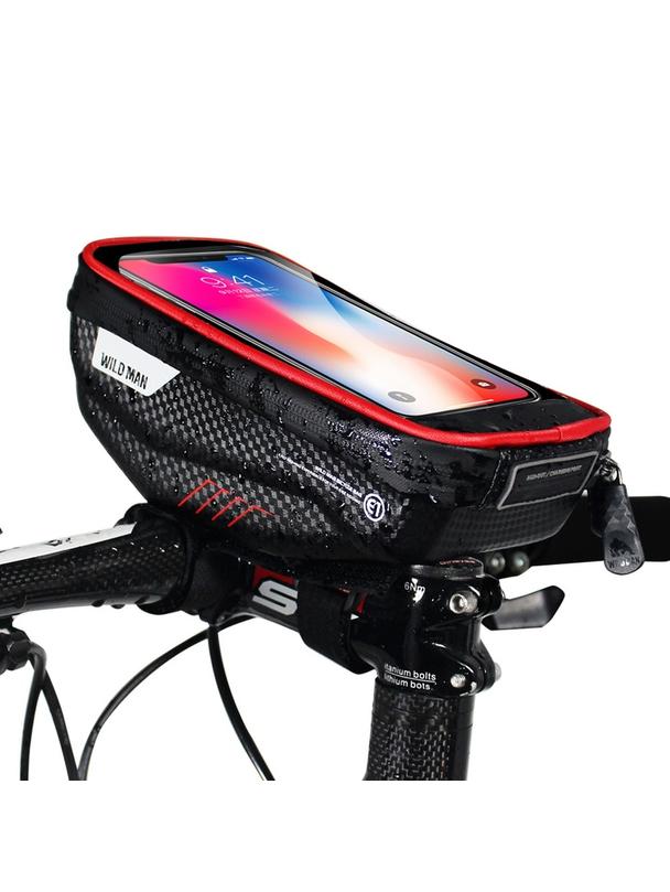 WILDMAN sakwa rowerowa na kierownice, na zamek E1 1L ( 4" - 7" ) czarna