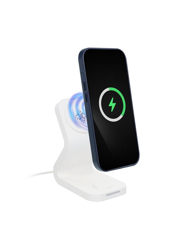 Futerał LEATHER MAG COVER kompatybilny z MagSafe do SAMSUNG S25 niebieski