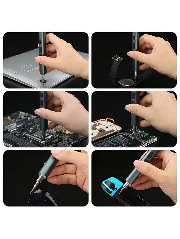 UF-TOOLS - Wkrętak elektryczny z wymiennymi bitami, magnetyzerem i wkrętakiem ręcznym 57w1