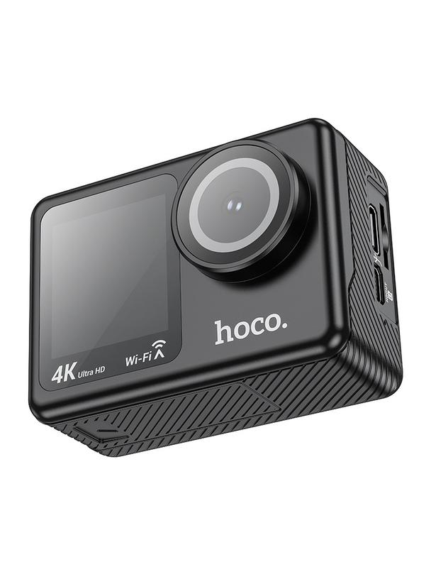 Kamera sportowa Hoco z dwoma wyświetlaczami 1,3" + 2" 4K/30fps DV101 czarna