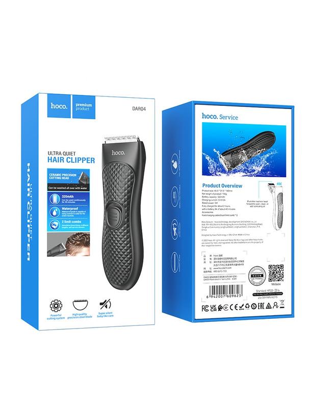 Maszynka do strzyżenia włosów Hoco DAR04 czarna