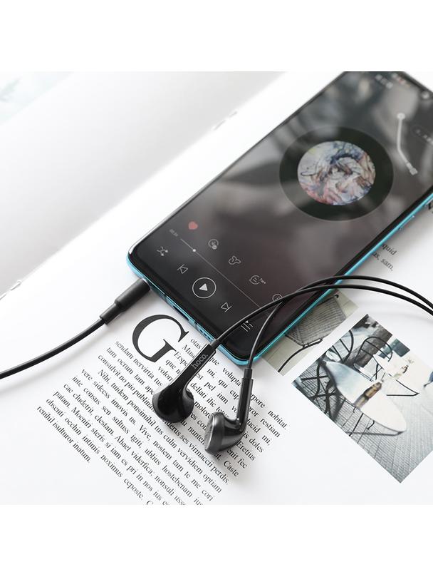 Słuchawki przewodowe douszne Jack 3,5 mm Hoco M73 czarne