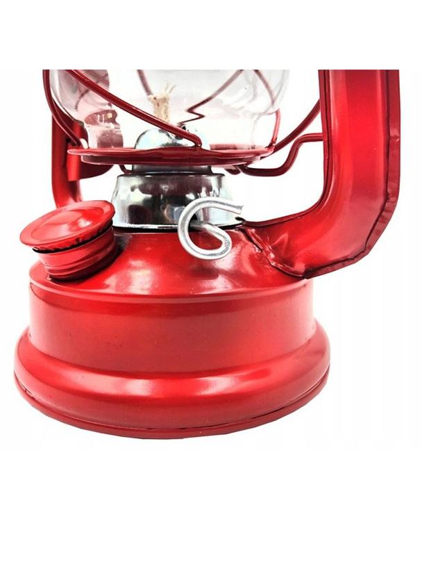 Lampa naftowa 24,5 cm RC032 czerwona