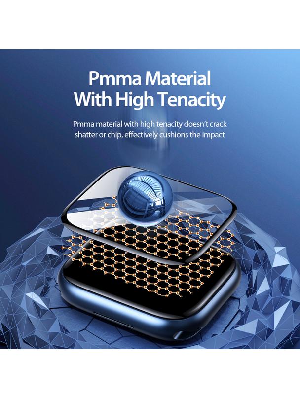 DUX DUCIS protektor PMMA z ramką do Apple Watch 10 46 mm czarne