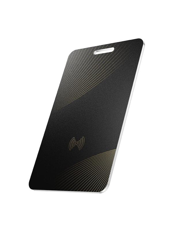 Lokalizator zgodny z Apple Find My Hoco w formie karty E92 czarny