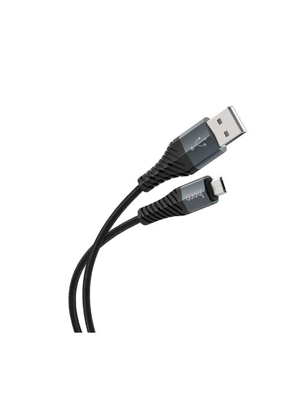 Kabel USB A do Micro USB Hoco 2,4A 1 m X38 czarny