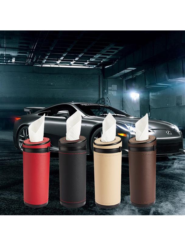 Pojemnik na chusteczki w kształcie tuby czarny