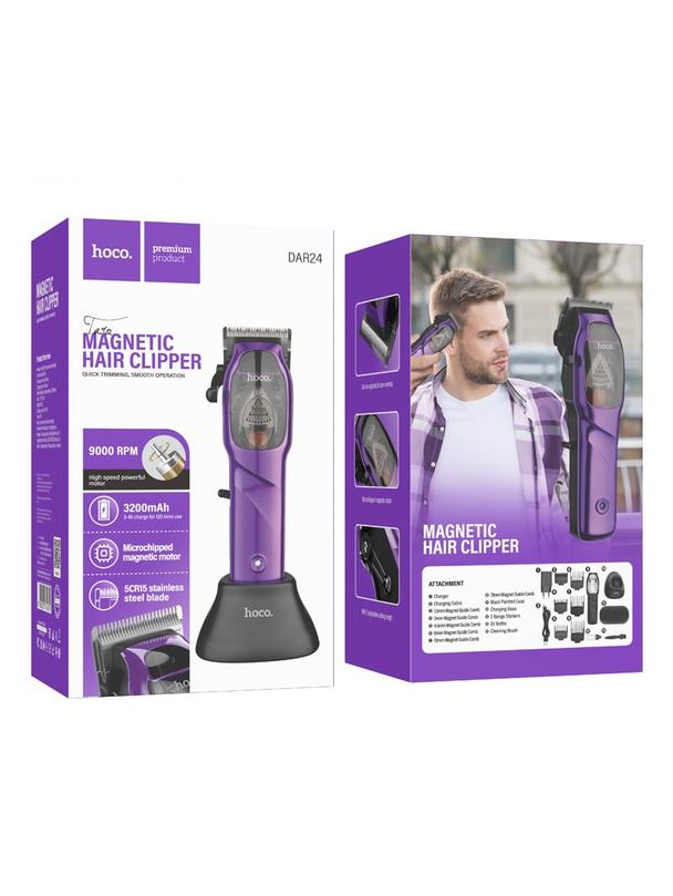 Maszynka do strzyżenia włosów Hoco DAR24 fioletowa