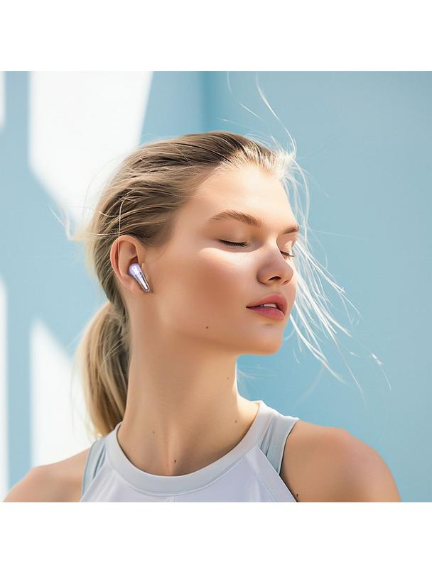 Słuchawki bezprzewodowe douszne Hoco TWS EW202 fioletowe