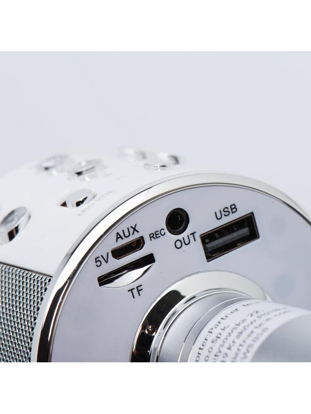 Mikrofon multimedialny karaoke CR58S HQ srebrny