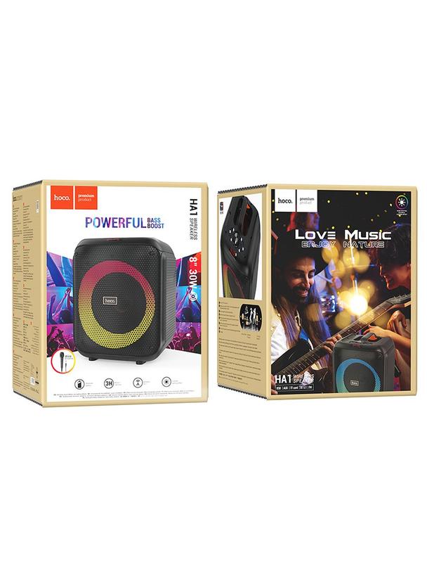 Zestaw do karaoke bluetooth 5W 5h Hoco HA1 czarny