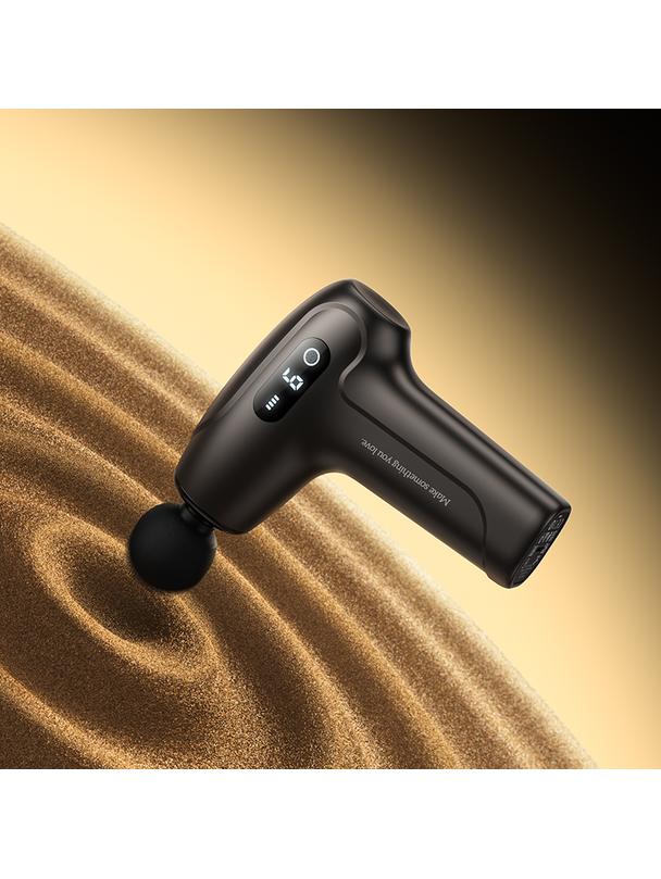 Elektryczny cichy mini masażer GUN Hoco HP51 szary