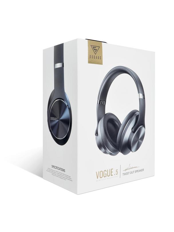 Słuchawki 2w1 bezprzewodowe nauszne Doqaus Vogue 5 czarne