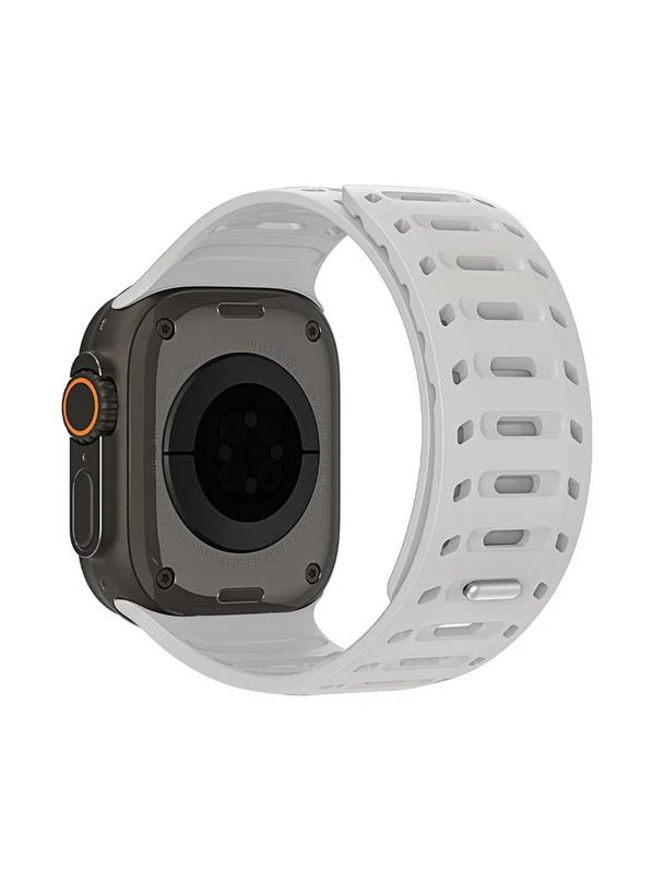 DUX DUCIS pasek CS magnetyczny silikonowy do Apple Watch 42/44/45/46/49 mm szary