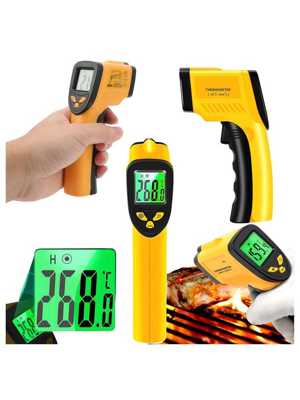 Pirometr termometr laserowy bezdotykowy na podczerwień RC-K-1397  żółto czarny