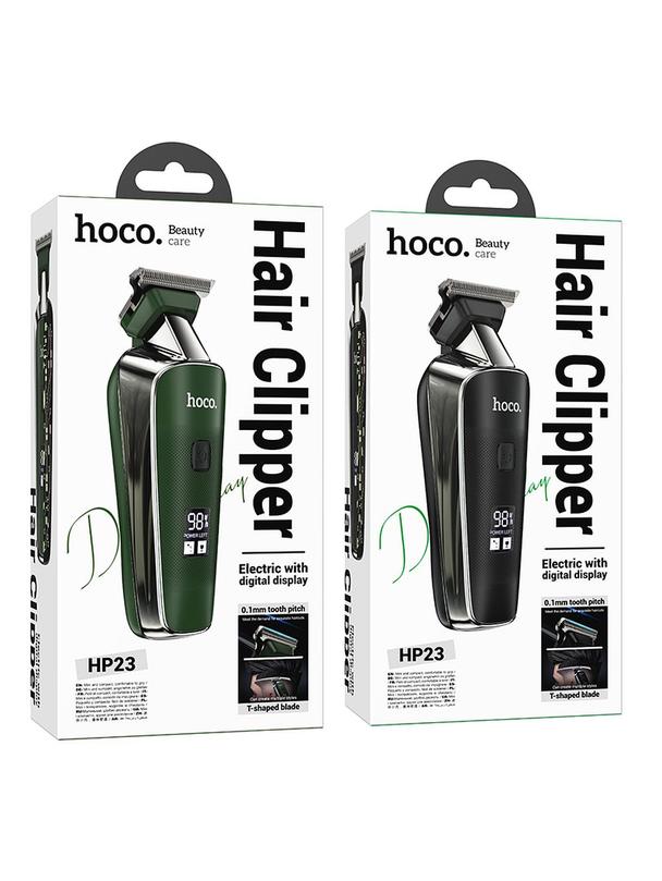 Maszynka do strzyżenia włosów Hoco z wyświetlaczem HP23 czarna