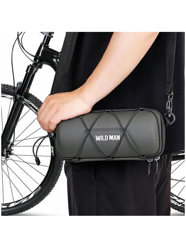 WILDMAN sakwa rowerowa na kierownicę na zamek 2L GD7X zielona