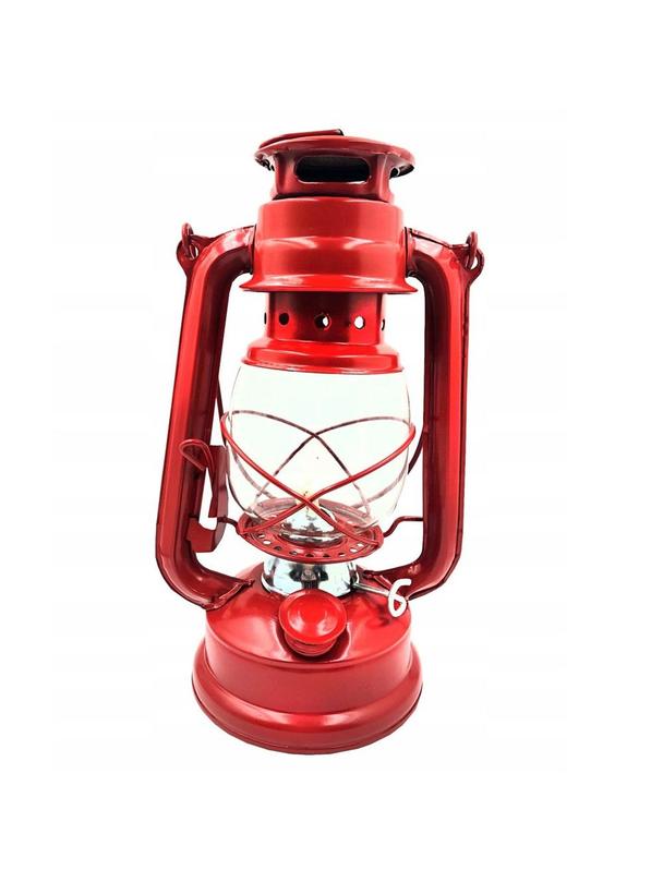 Lampa naftowa 24,5 cm RC032 czerwona
