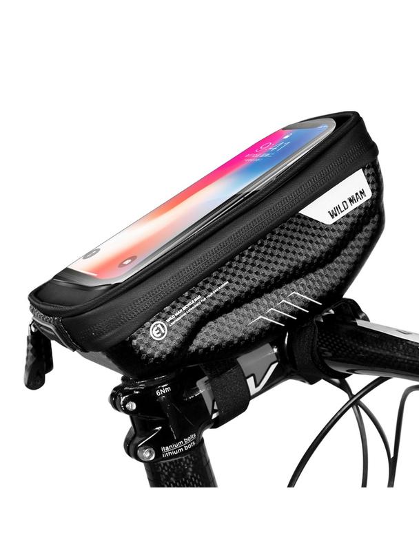 WILDMAN sakwa rowerowa na kierownice, na zamek E1 1L ( 4" - 7" ) czarna