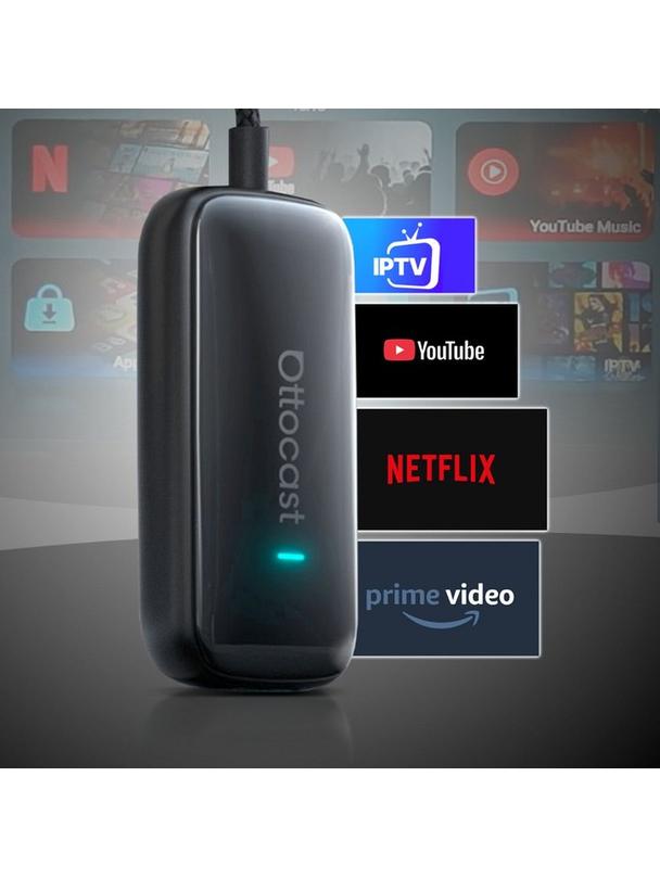 Bezprzewodowy Adapter samochodowy OTTOCAST Play2Video  CA515-T czarny