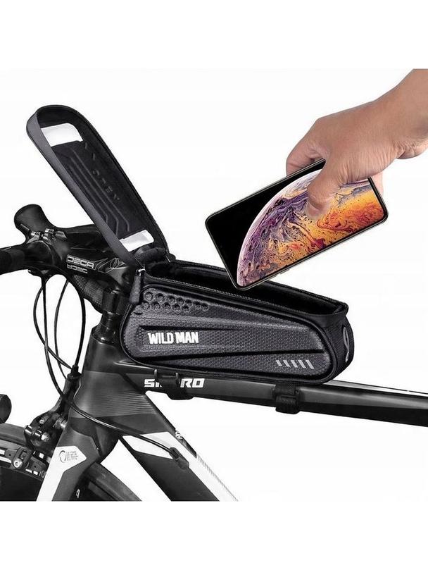 WILDMAN sakwa rowerowa na ramę na zamek 1L EX czarna