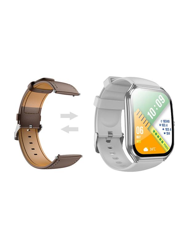 Smartwatch Hoco 1,96" AMOLED IP67 z funkcją rozmowy Y28 srebrny