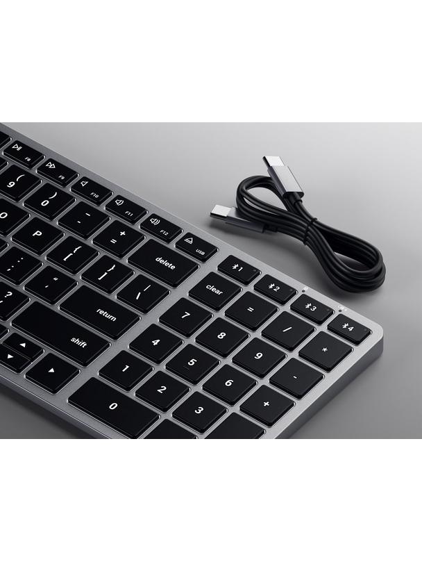 Klawiatura bezprzewodowa QWERTY Satechi Slim X2 ST-BTSX2M szara