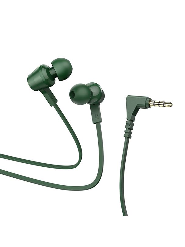 Słuchawki przewodowe douszne Jack 3,5 mm Hoco M86 zielone