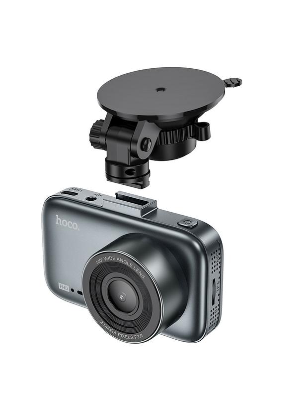Kamera samochodowa Hoco z wyświetlaczem 3" 1080P/30fps DV5 stalowo szara