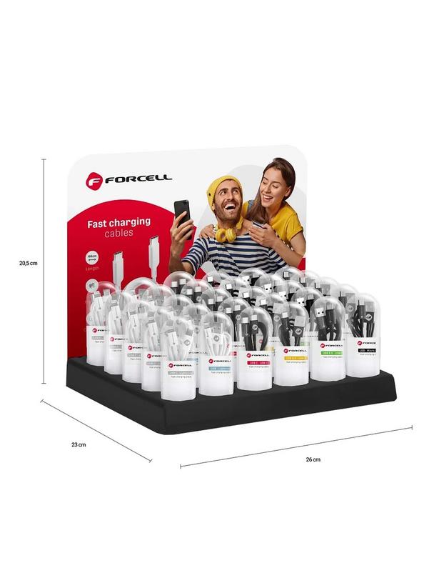 Stand na kable w tubach Forcell 30 miejsc D336 + logo