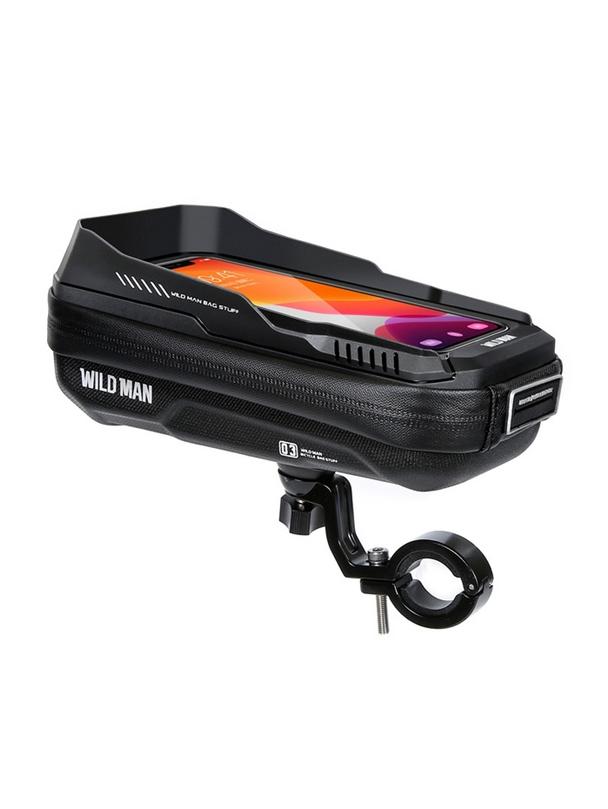 WILDMAN sakwa rowerowa na kierownicę na zamek 0,5L (4" - 7") XT3S czarna