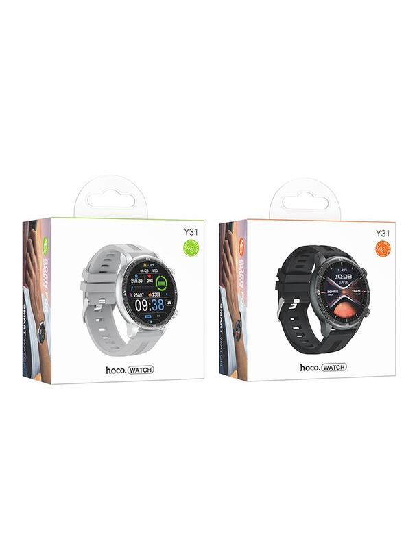 Smartwatch Hoco 1,46" TFT IP67 z funkcją rozmowy Y31 srebrny