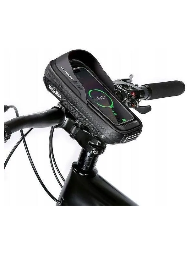 WILDMAN sakwa rowerowa na kierownicę na zamek 0,5L (4" - 7") ES16 czarna