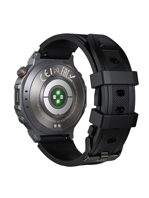Smartwatch Hoco 1,43" AMOLED GPS z funkcją rozmowy Y37 czarny
