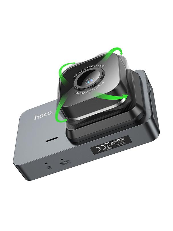 Kamera samochodowa Hoco z wyświetlaczem 3" 720P/30 fps DV9 szara