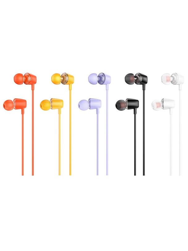 Słuchawki przewodowe douszne Jack 3,5 mm Hoco M107 białe