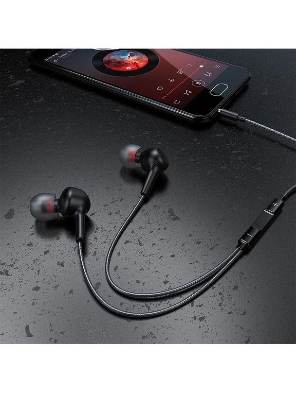 Słuchawki przewodowe douszne Jack 3,5 mm Hoco M78 czarne