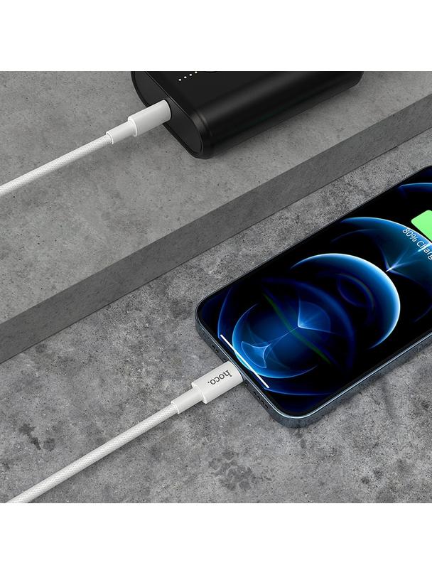 Kabel USB C do Lightning Hoco PD 3A 20W 1 m X56 biały