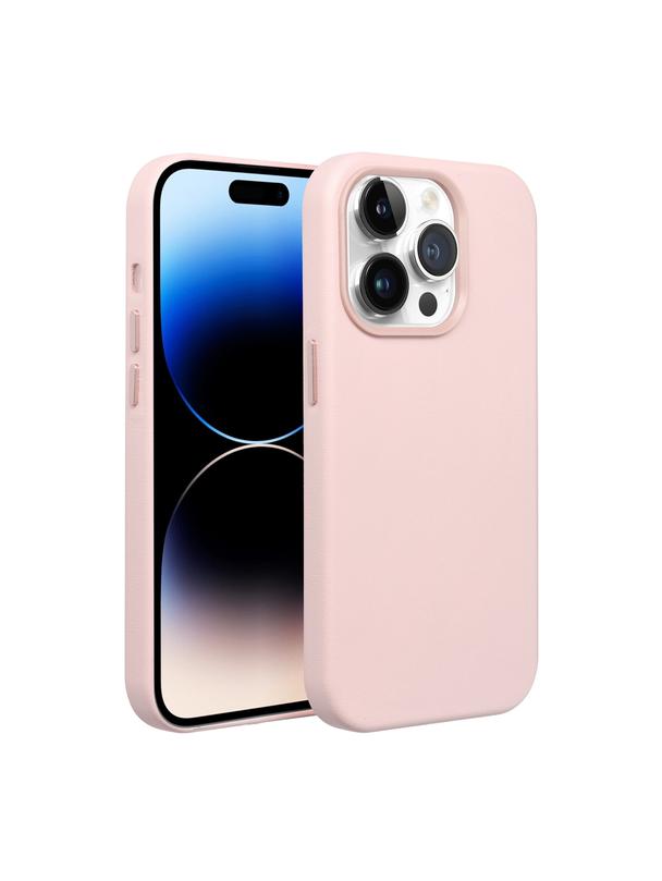 Futerał LEATHER MAG COVER kompatybilny z MagSafe do SAMSUNG S25 ULTRA różowy