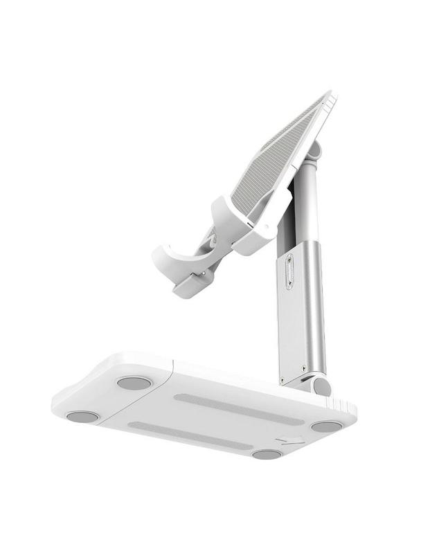 Uchwyt na telefon / tablet biurkowy składany Hoco (4,7" - 10") PH29A biały