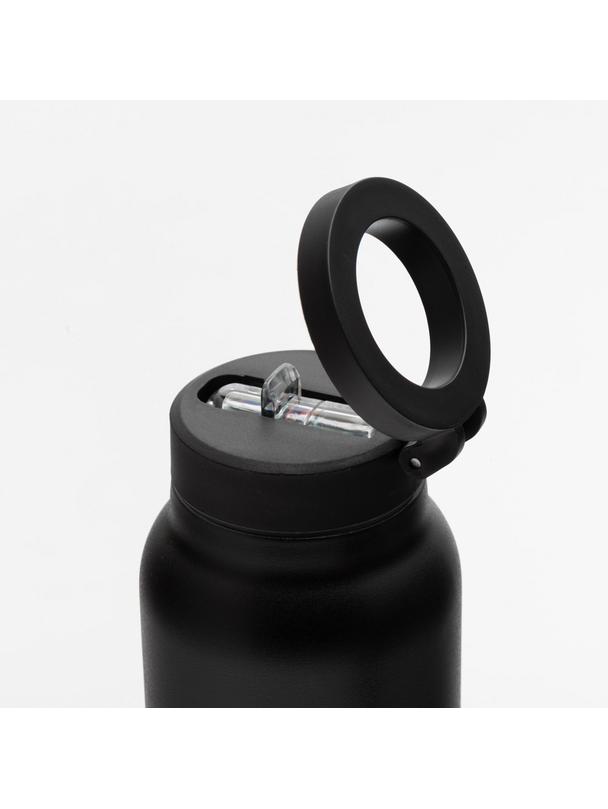 Butelka / bidon na wodę metal z uchwytem kompatybilnym z Magsafe 950ml czarny