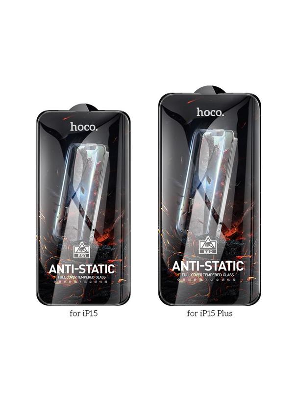 Szkło hartowane do iPhone 15 / 16 Hoco HD Anti-static 25 sztuk G10